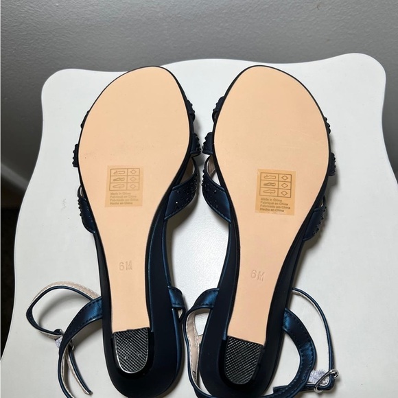 Benjamin Walk Blue Sandals with Ankle Strap and Bow Detail - Picture 5 of 5